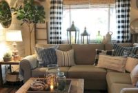 Amazing Rustic Farmhouse Living Room Decoration Ideas 10