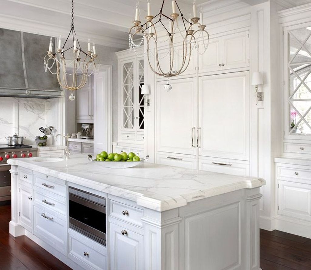 Best White Kitchen Cabinet Design Ideas 33