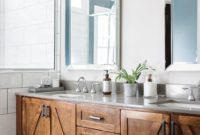 Fresh Rustic Farmhouse Master Bathroom Remodel Ideas 12