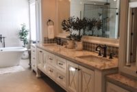 Fresh Rustic Farmhouse Master Bathroom Remodel Ideas 14