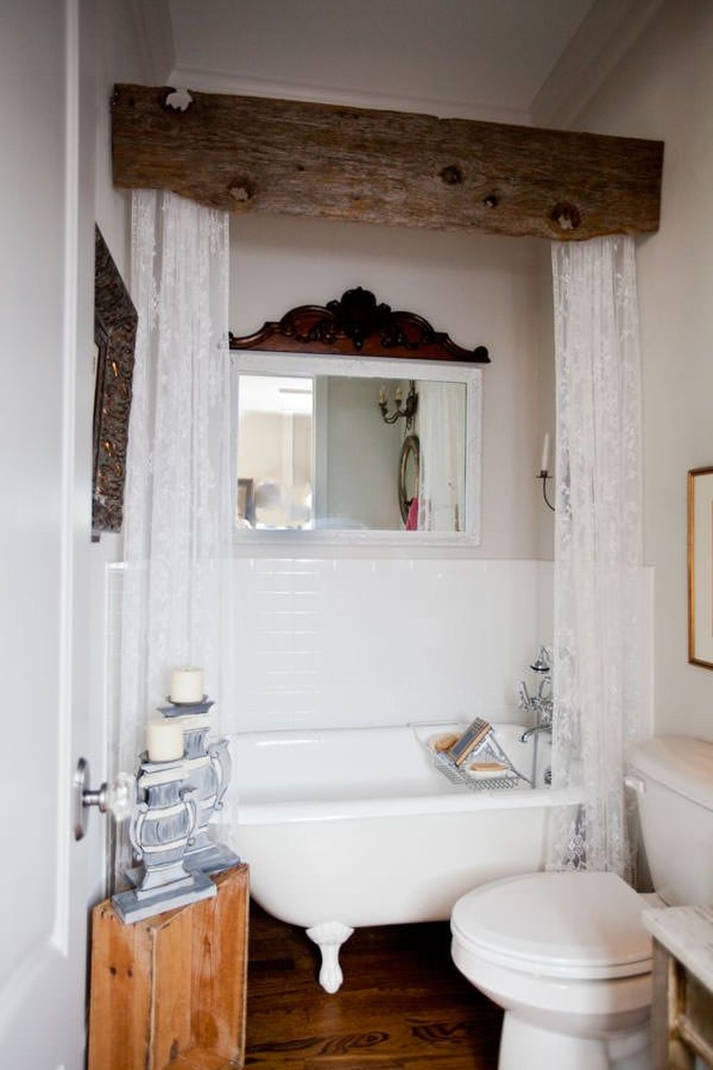 Fresh Rustic Farmhouse Master Bathroom Remodel Ideas 25