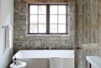 Fresh Rustic Farmhouse Master Bathroom Remodel Ideas 34