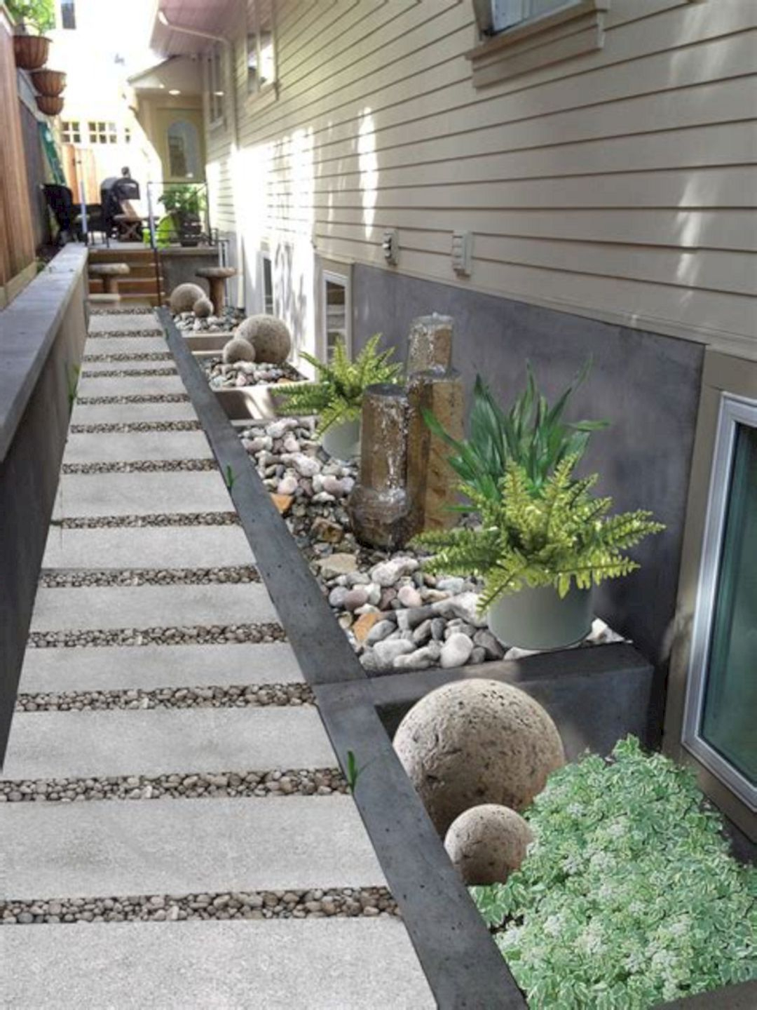 10 Astonishing Side House Landscaping Ideas With Rocks