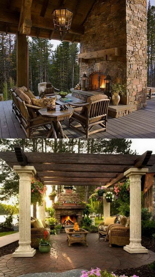 100 Amazing Outdoor Fireplace Designs Styleestate