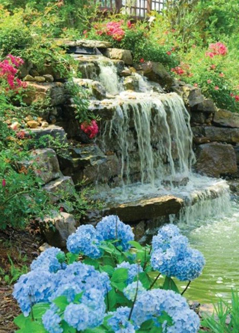 100 Marvelous Small Waterfall Pond Landscaping Ideas For
