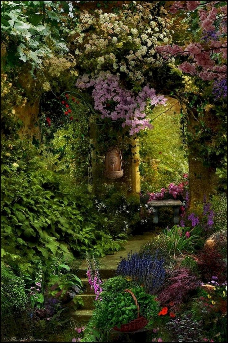 115 Fabulous Romantic Backyard Garden Ideas On A Budget Cottage Garden Lush Garden Budget