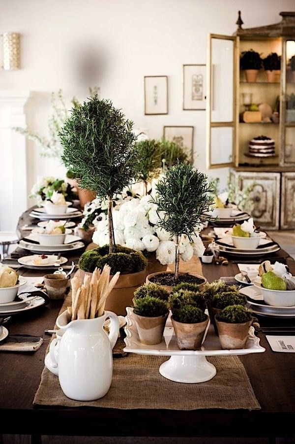 14 Table Top And Tapiaries Decor Ideas Table Settings