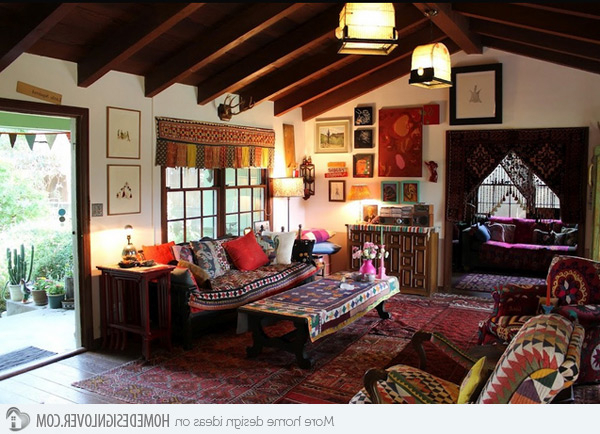 15 Bohemian Inspired Living Rooms Decoration For House