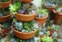 15 Wonderfull Diy Stacked Flower Pots