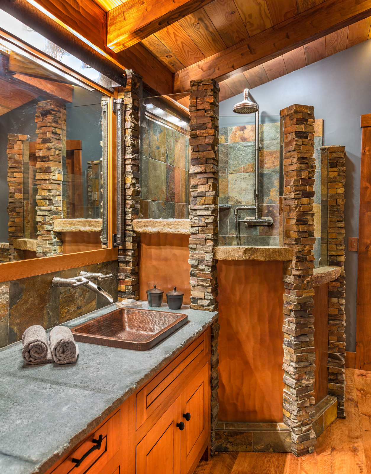 16 Fantastic Rustic Bathroom Designs That Will Take Your