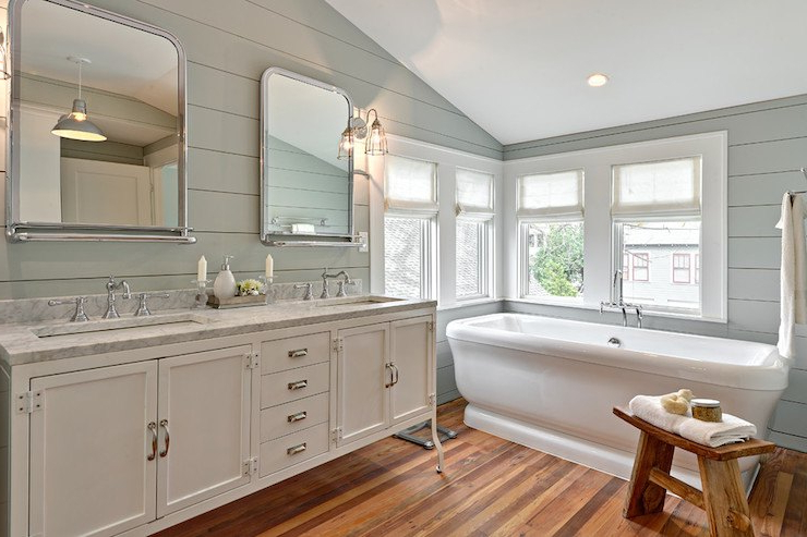 20 Amazing Bathroom Designs With Shiplap Walls Housely