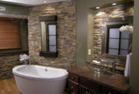 20 Beautiful Bathroom Designs With Stone Walls