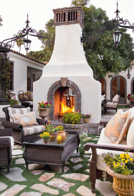 20 Outdoor Fireplace Ideas Outdoor Rooms Outdoor Fire