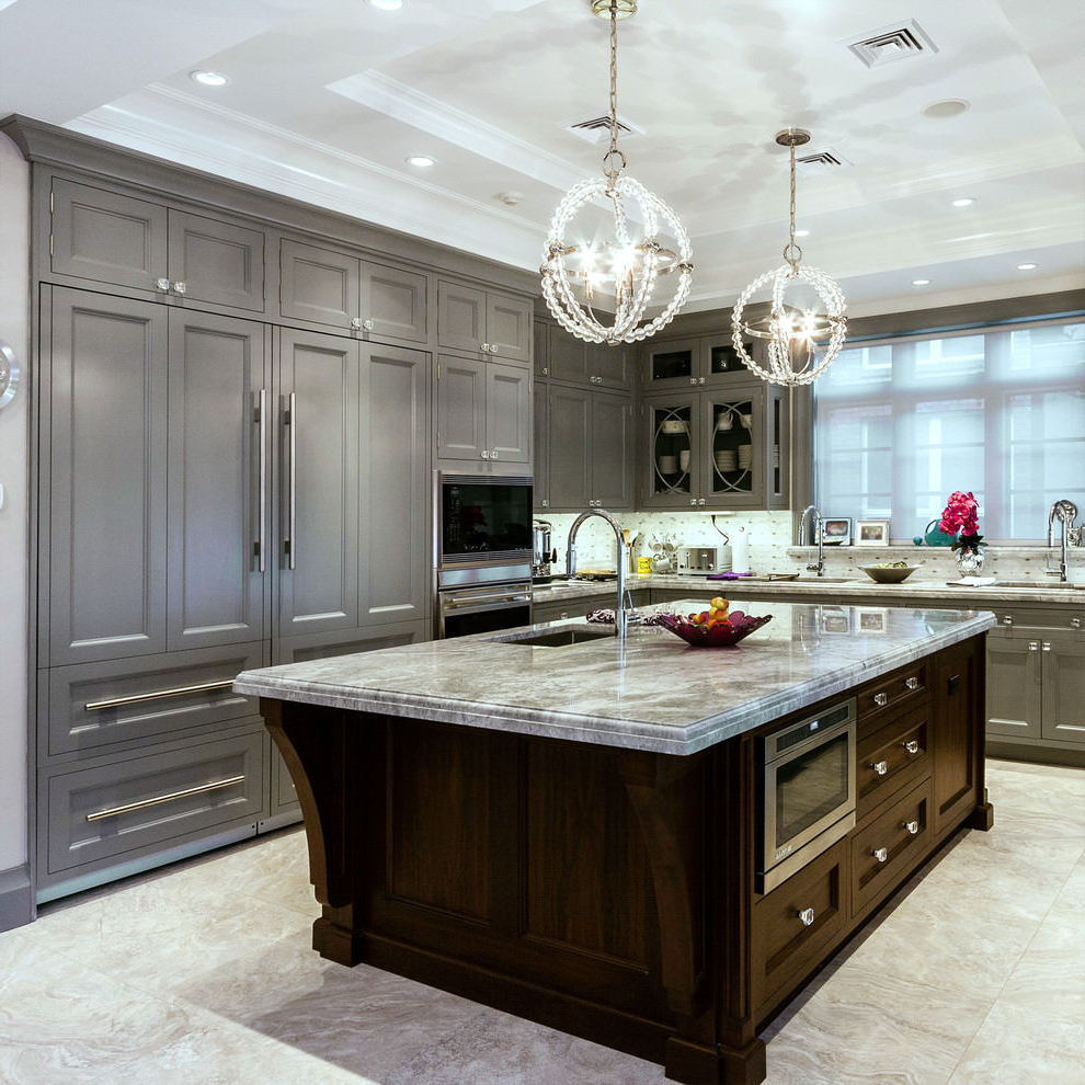 24 Grey Kitchen Cabinets Designs Decorating Ideas