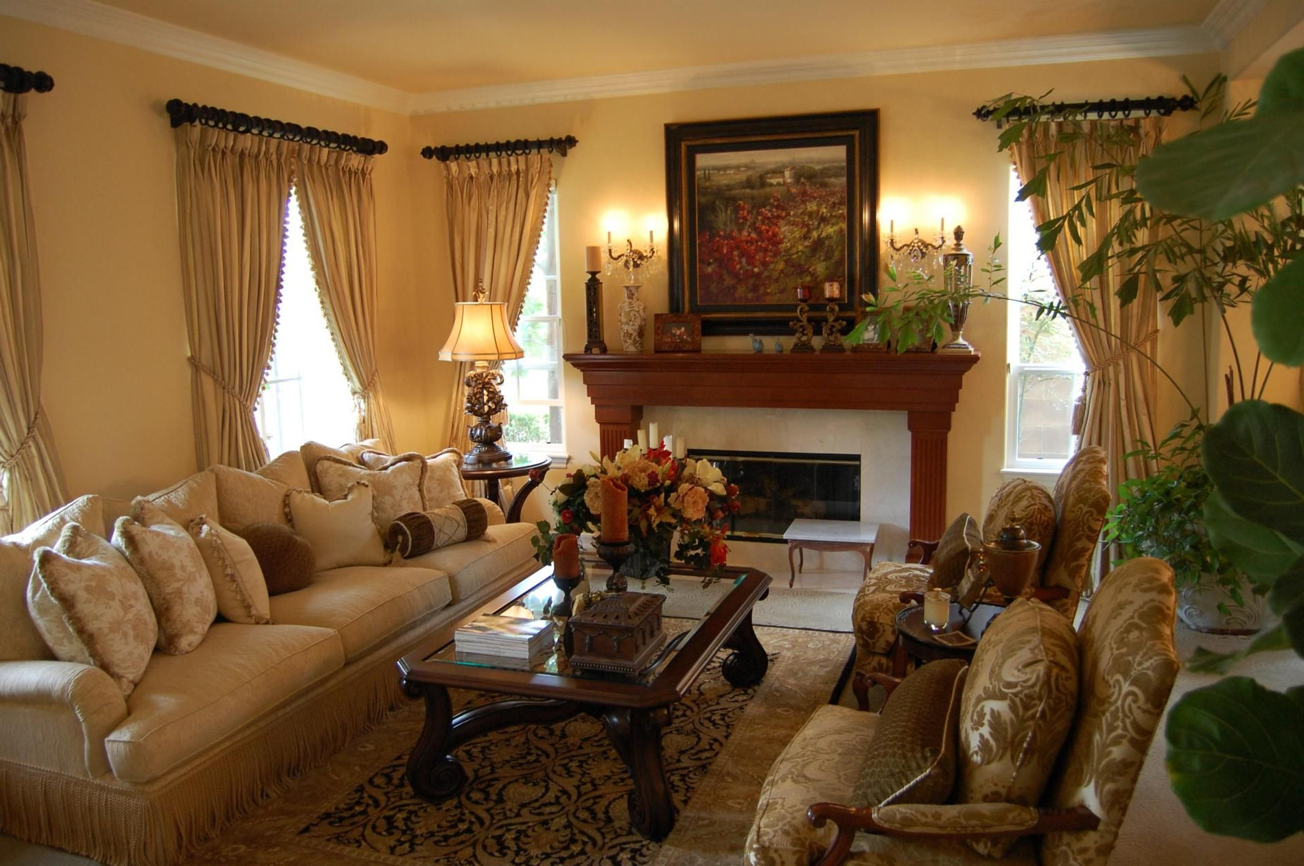 25 Best Traditional Living Room Designs French Country