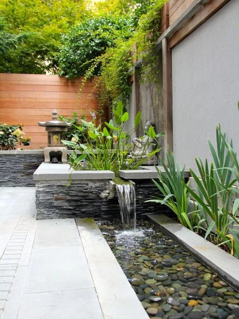 26 Unique Backyard Garden Water Feature Landscaping Ideas