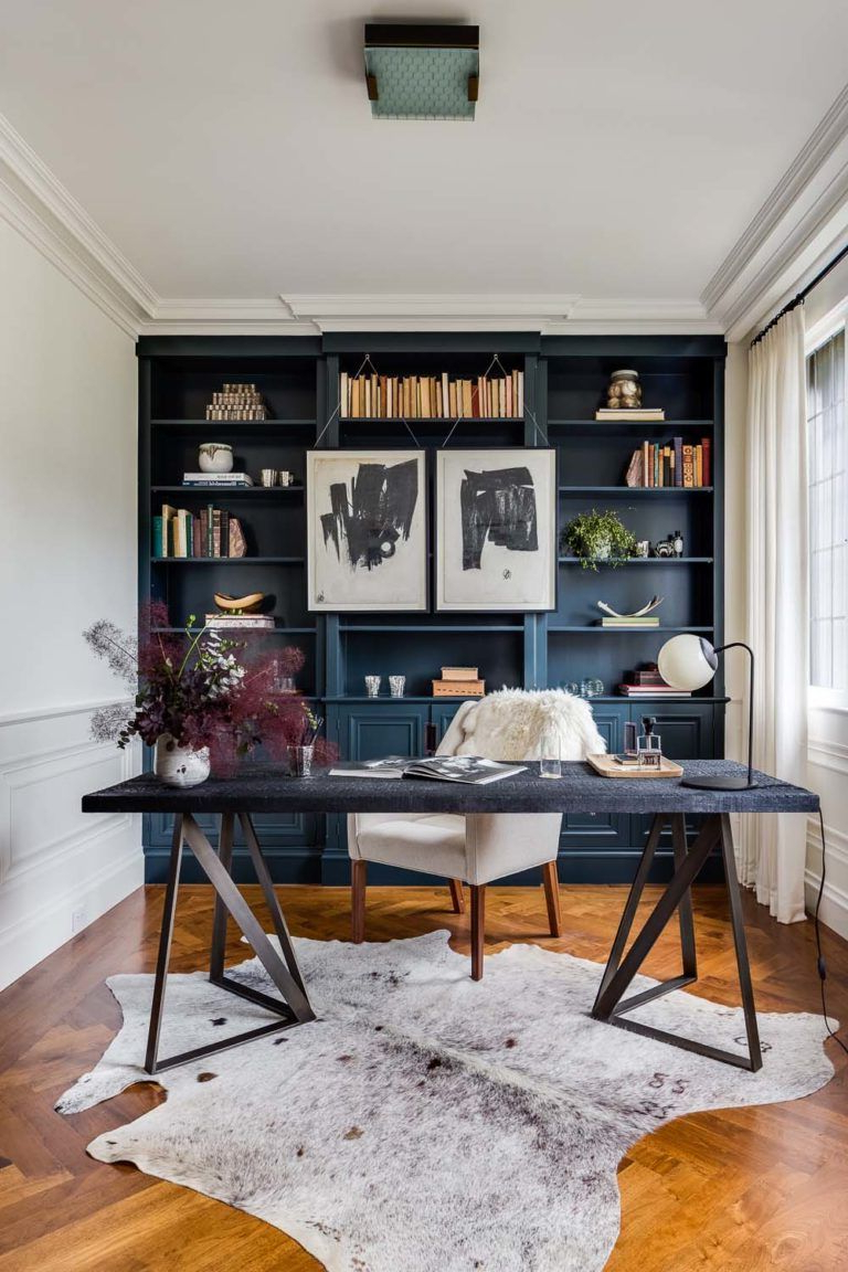28 Dreamy Home Offices With Libraries For Creative