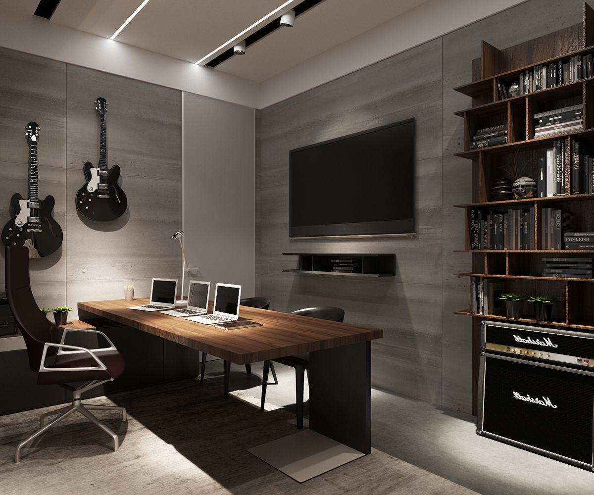 3 Examples Of Modern Simplicity Man Cave Home Office