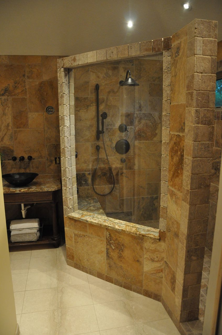 30 Cool Ideas And Pictures Of Natural Stone Bathroom
