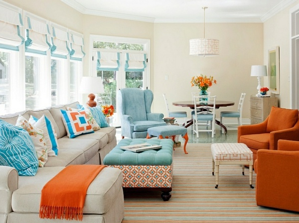 30 Cool Ideas For Living Color Combination Hot Trend