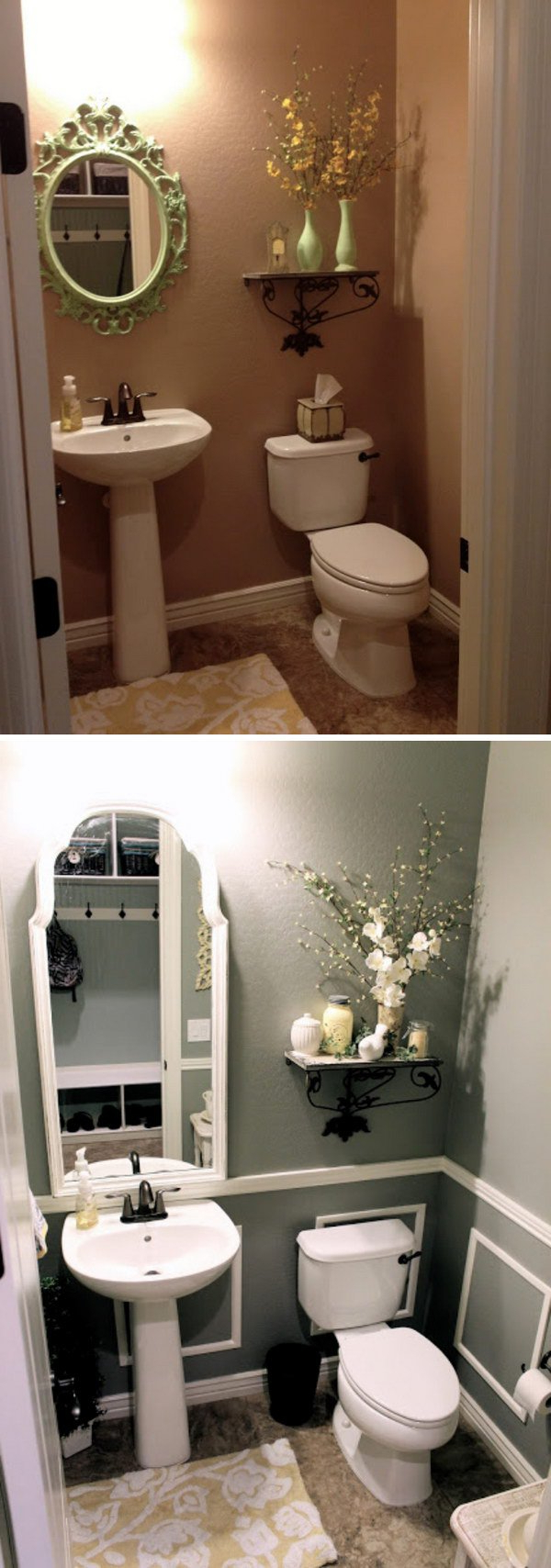37 Small Bathroom Makeovers Before And After Pics Home