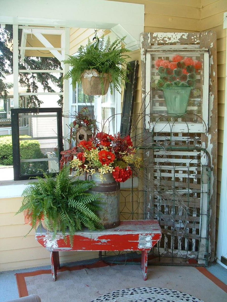 38 Stunning Country Front Porch Spring Decorating Ideas
