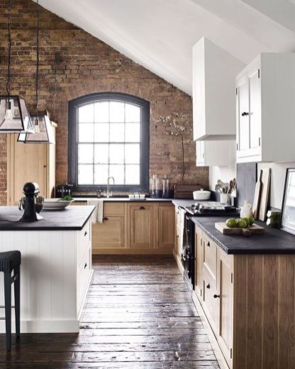 41 Amazing Kitchens Design Ideas With A Brick Wall Best