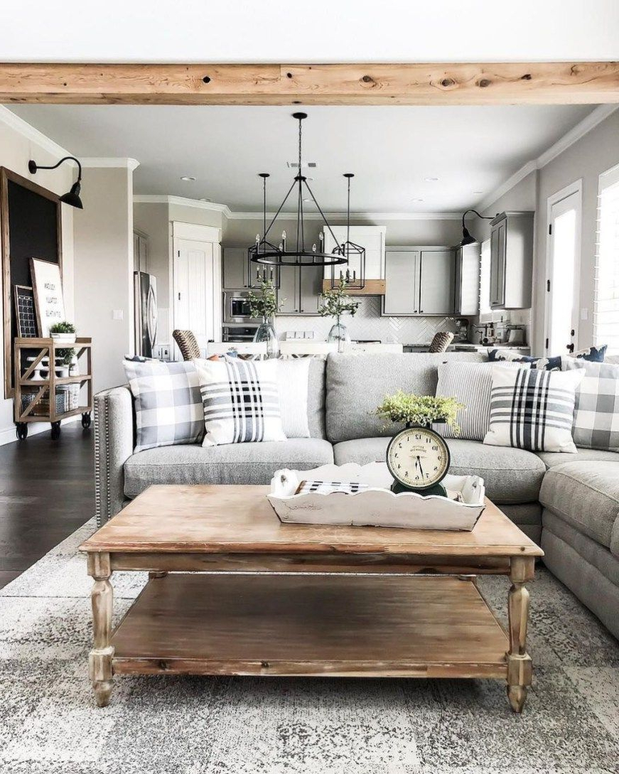 46 Cozy Farmhouse Living Room Decor Ideas That Make You