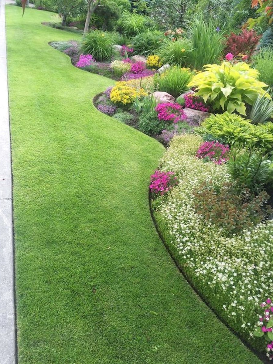 48 Beautiful Flower Garden Design Ideas Front Yard