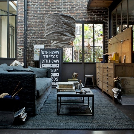 53 Stylish And Inspiring Industrial Living Room Designs