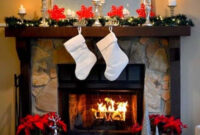 55 Amazing Christmas Fireplace Mantel Decoration Ideas