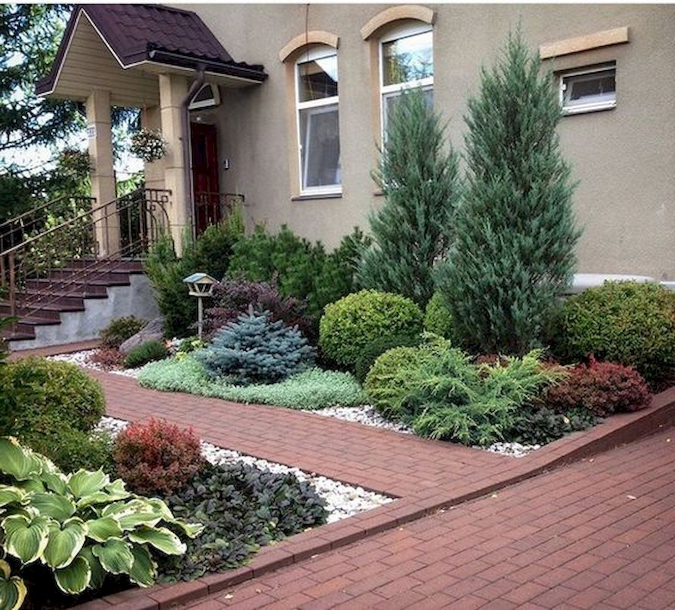 60 Beautiful Front Yards And Backyard Evergreen Garden