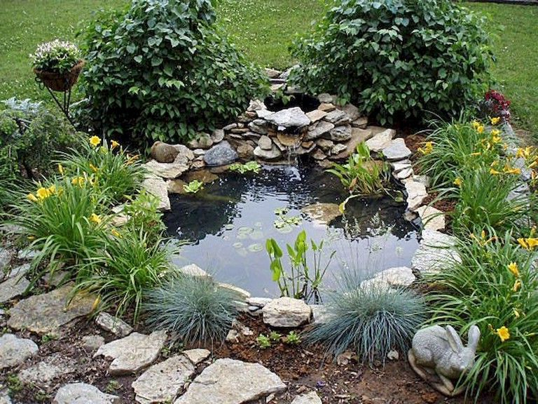 63 Lovely Small Front Yard Landscaping Ideas Ponds For