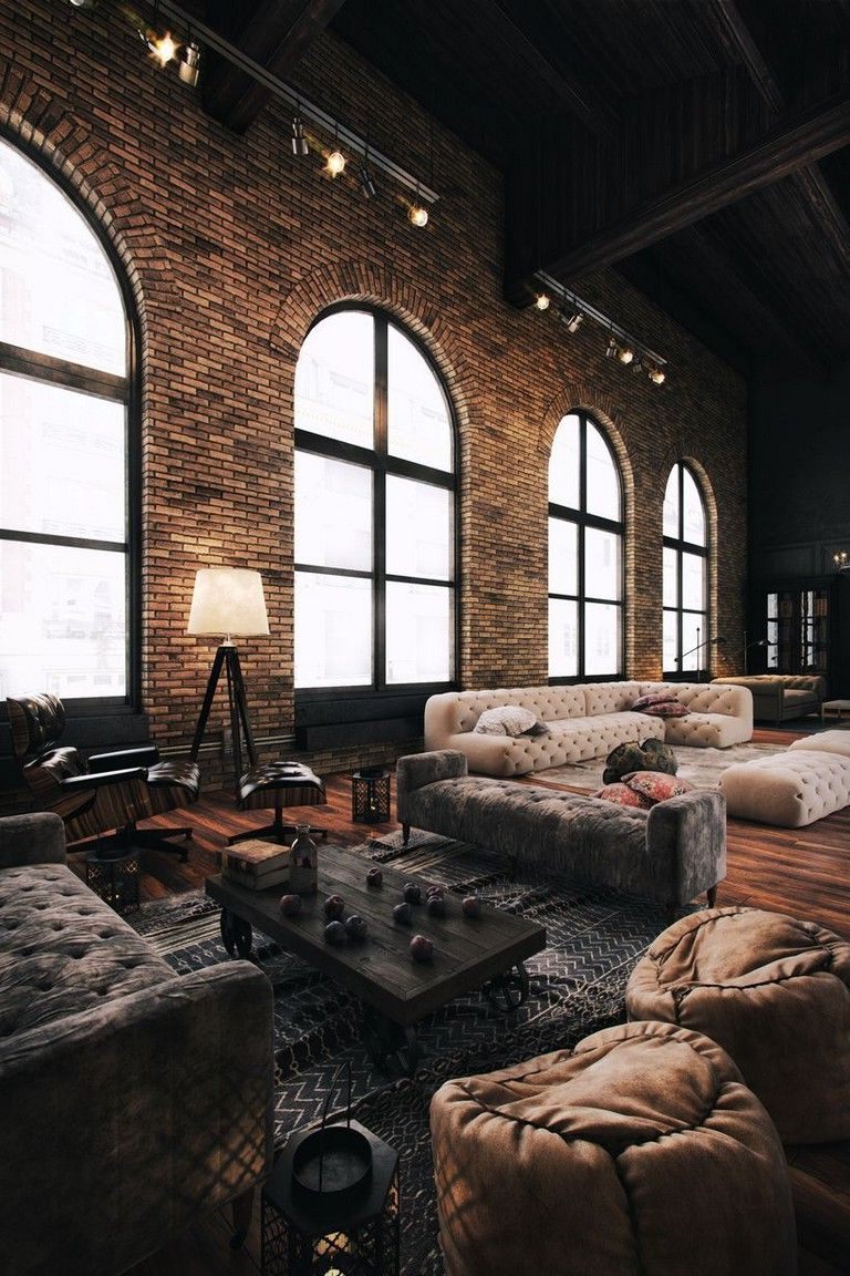64 Cool Rustic Exposed Brick Wall Ideas For Your Living