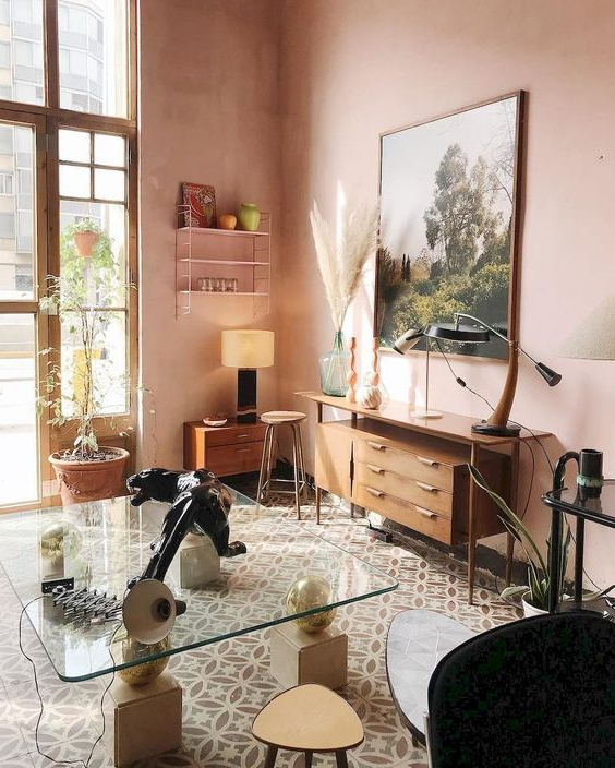 7 Pink And Brown Interiors The Nostalgic And Calm Combo For This Season Dco Maison