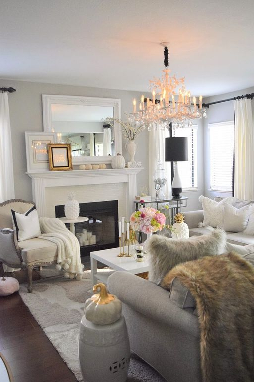 80 Cozy Living Room Decor Ideas For Autumn Apartment