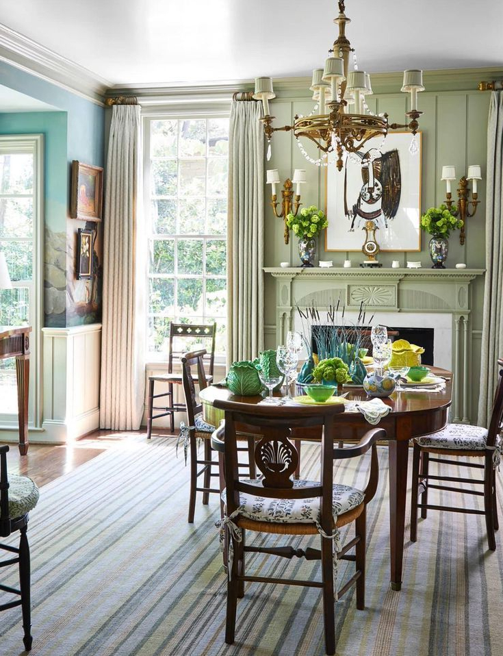 A Classically Pretty Home Cathy Kincaid Traditional Dining Rooms Elegant Dining Room