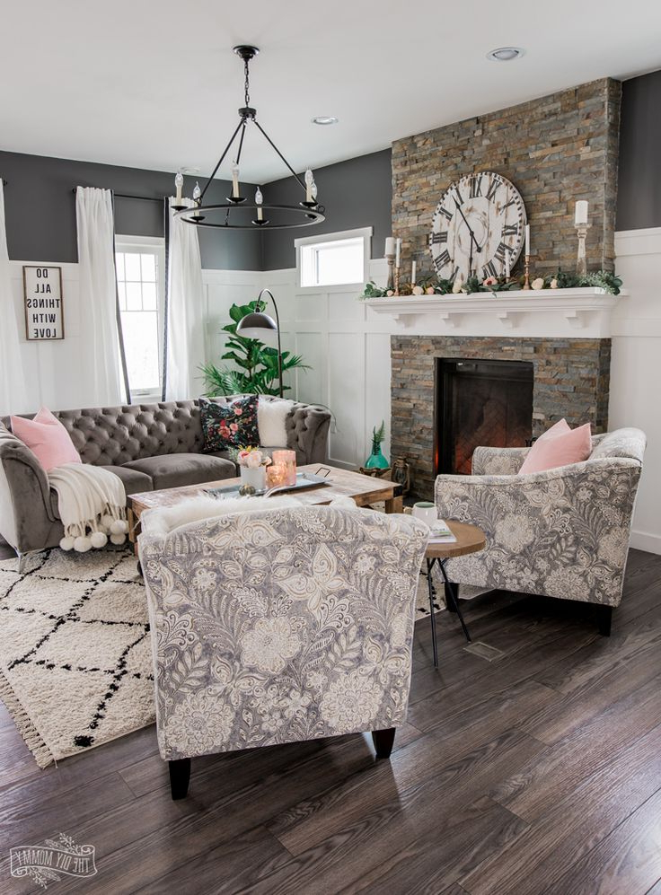 A Cozy Rustic Glam Living Room Makeover For Fall Glam
