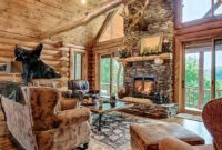 A Mountain Log Home In New Hampshire Log Home Interiors