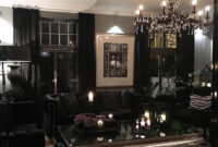 All Black Furniture In Dark Living Room Iamlexlethal