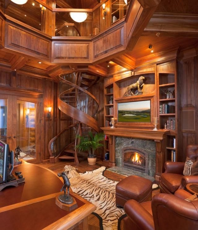 Amazing Home Office Staircase Design Log Homes House