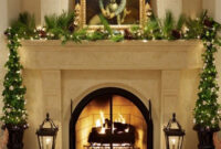 Amazing Natural Christmas Fireplace Decoration Ideas