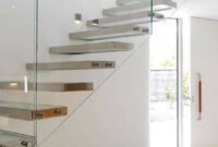 Amazing Sleek Modern Glass Railing Stair Design Ideas 4