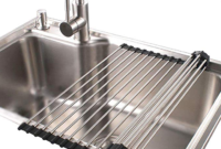 Amazon Roll Up Dish Drying Rack In Sink Stainless