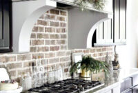 Backsplash Brick Tile Kitchen Brick Look Rustic Ideas