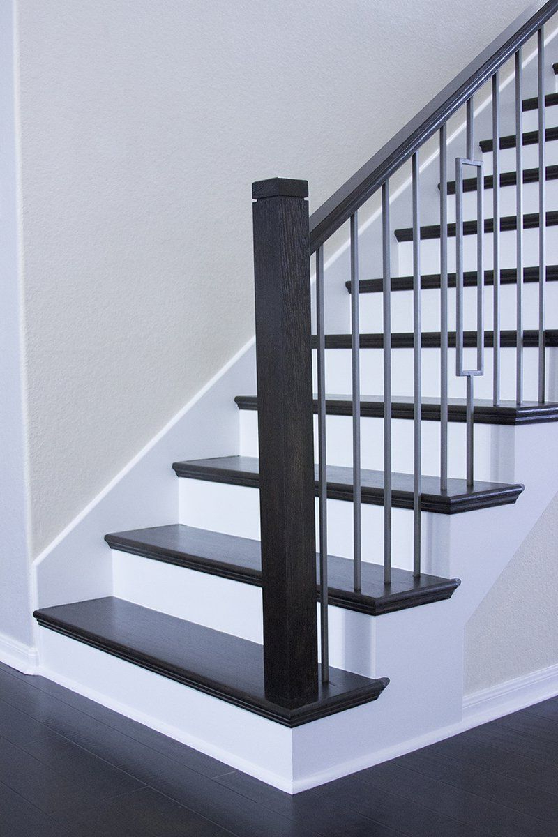 Basement Stairs Easily Made Following Prefabricated Rust