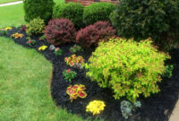 Beautiful Flowerbed Black Mulch Made A Big Difference