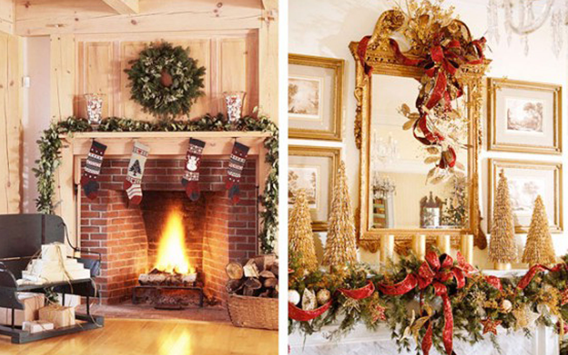 Beautiful Ideas For Christmas Fireplaces Decor Ellys