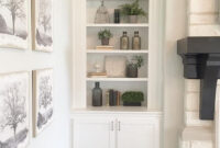 Beautiful Simple Bookshelf Styled In Farmhouse Design