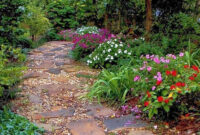 Beautiful Stone Path Rustic Looking Garden Ideas